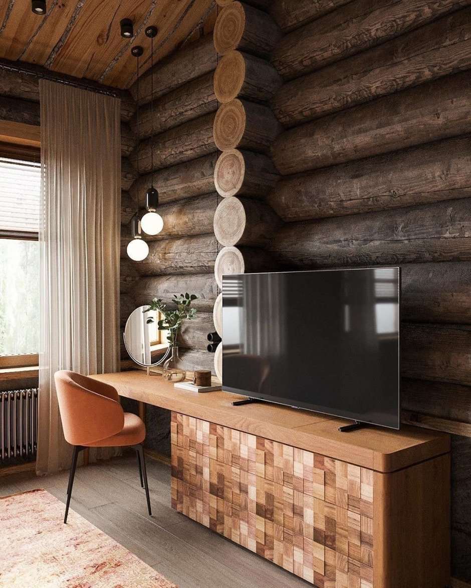 Интерьер деревянного дома