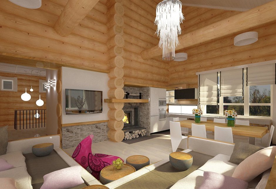 Хонка оцилиндрованного бревна