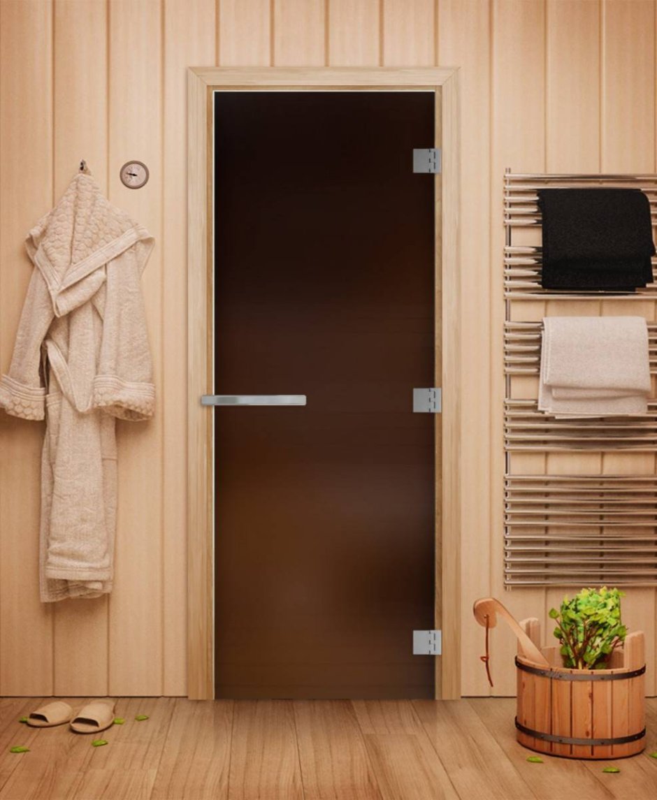 Дверь для сауны DOORWOOD 'теплый день' 190*70 (бронза)