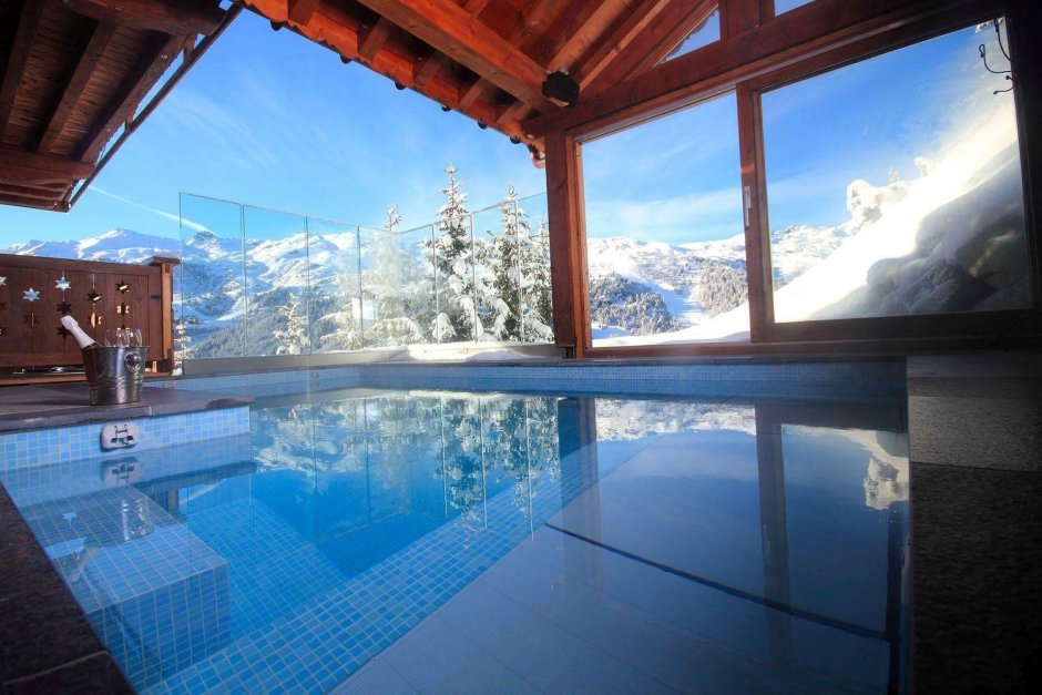 Гостиница Швейцария бассейн вид Альпы