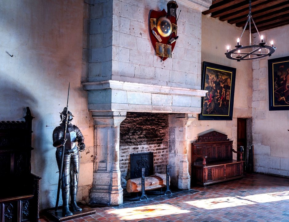 Шильонский замок Рыцарский зал