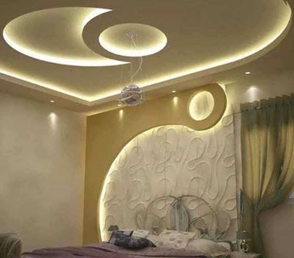 Потолок гипсокартон фигурный