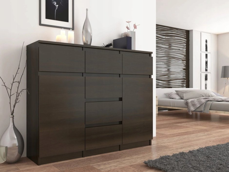 Комод венге в интерьере