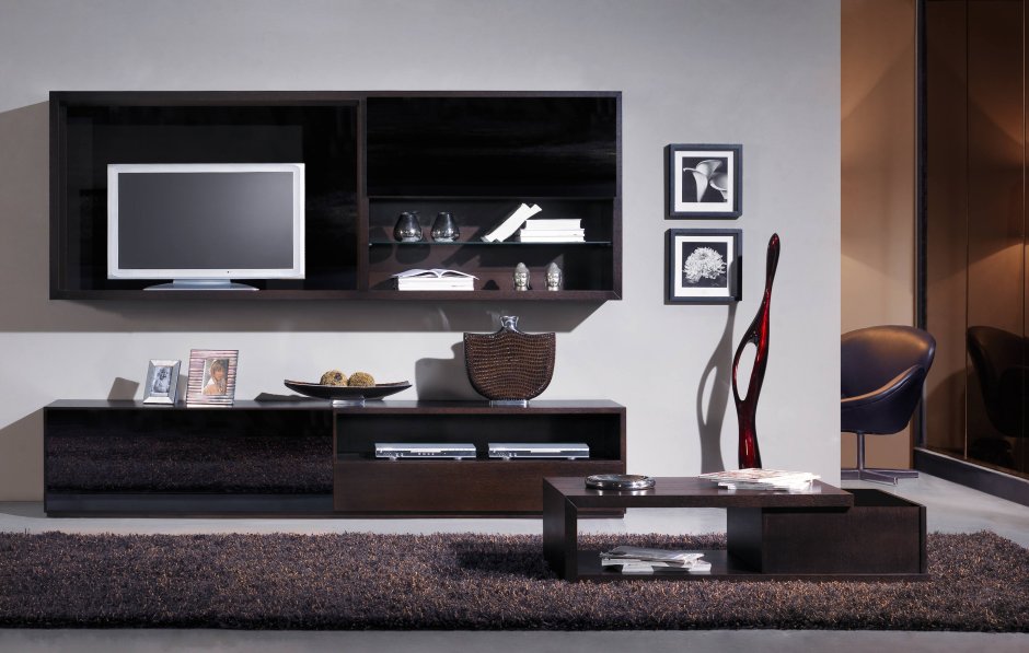 Венге в интерьере гостиной сочетание