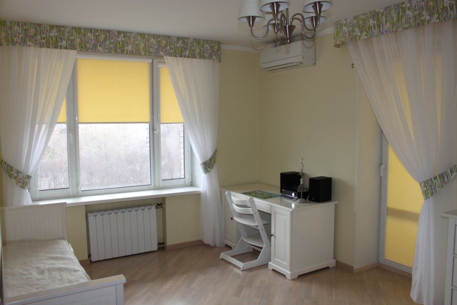 Шторы для комнаты с балконом