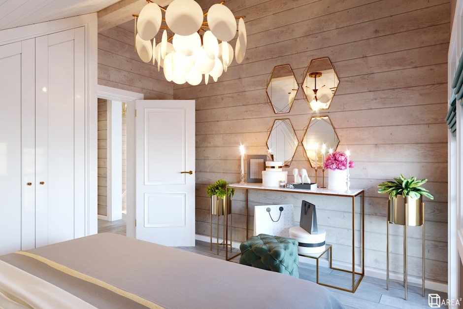 Прихожая имитация бруса интерьер