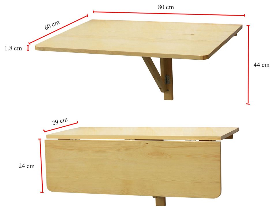Стол откидной "мини-книжка" большой (бук) laksi