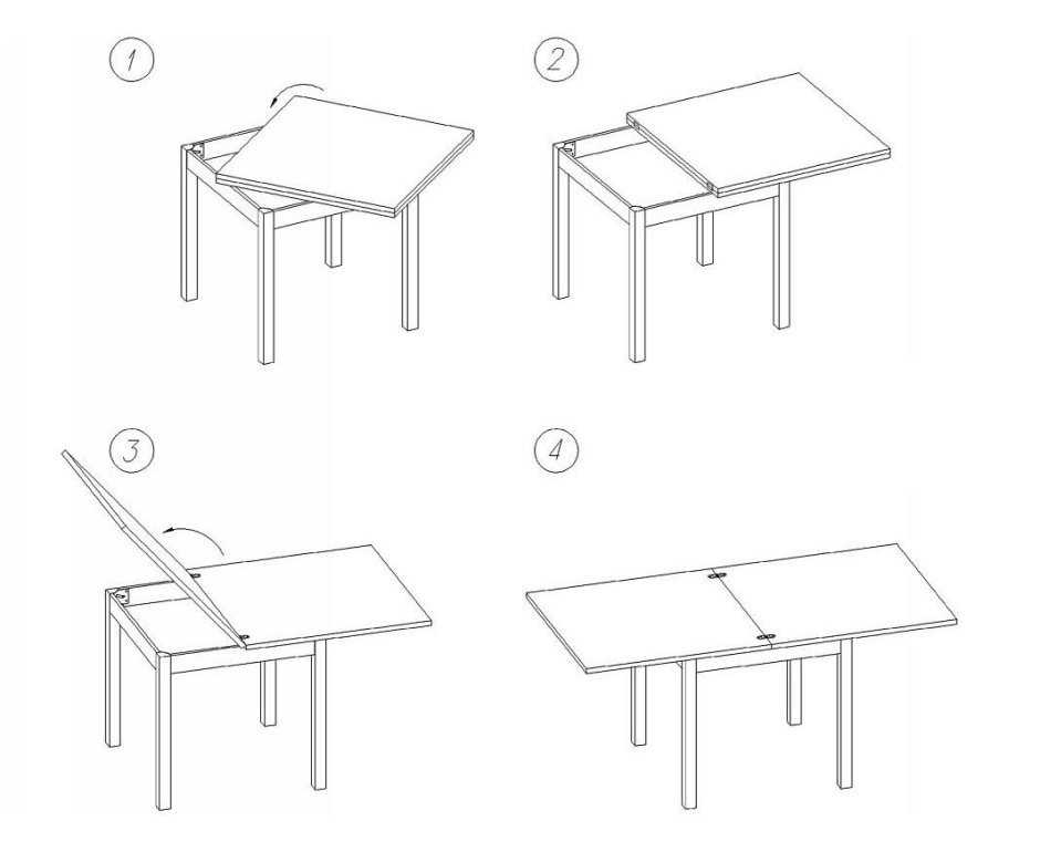 Стол Чинзано м-2 МД ст-кр 02
