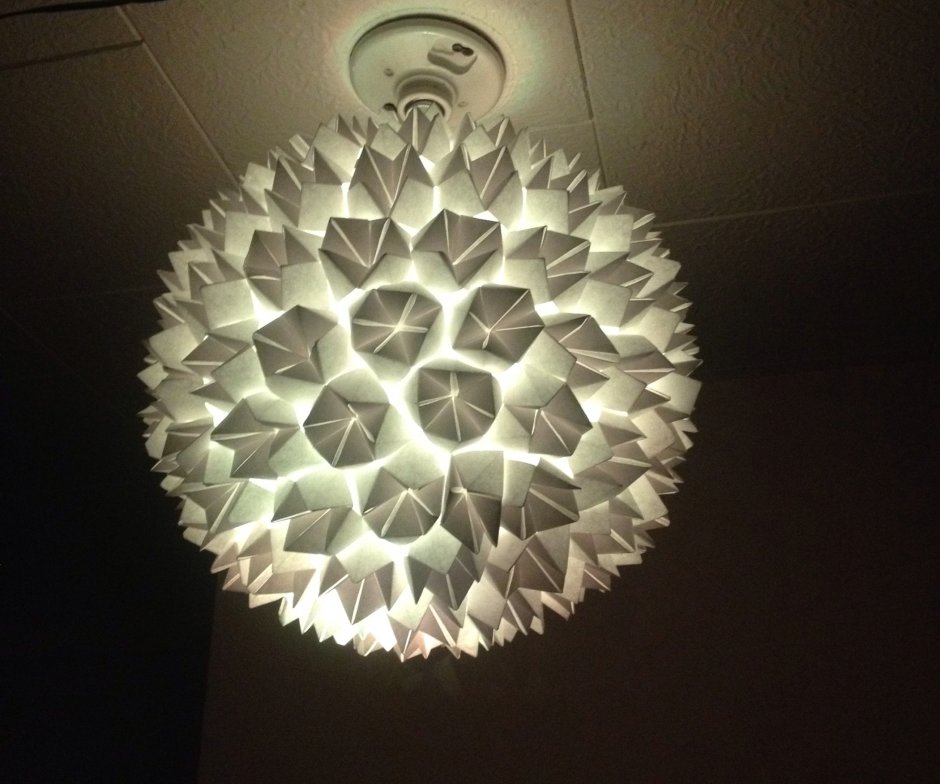 Люстра из диодной ленты