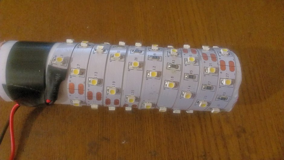 Фонарь из светодиодной ленты