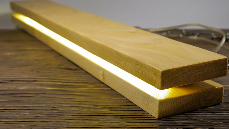 Светодиоды в деревянных досках