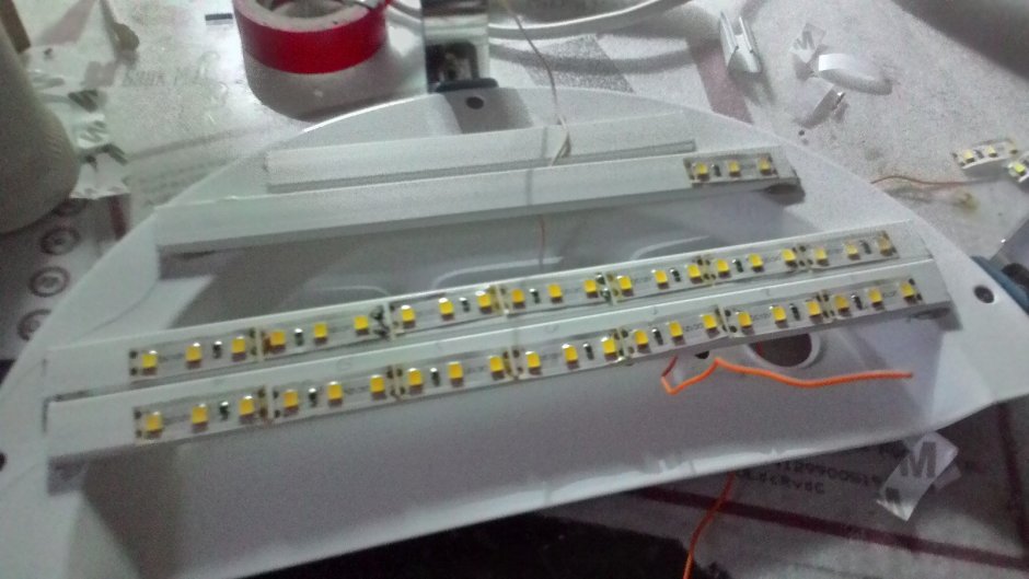 Самодельный светильник на светодиодах 220в