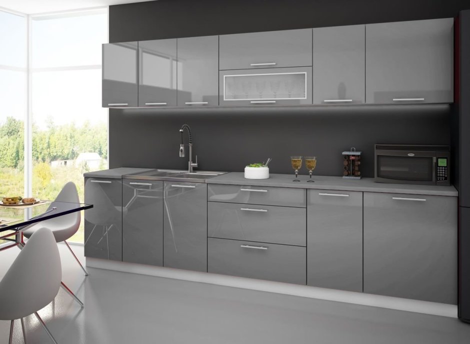 Кухня Амика графит