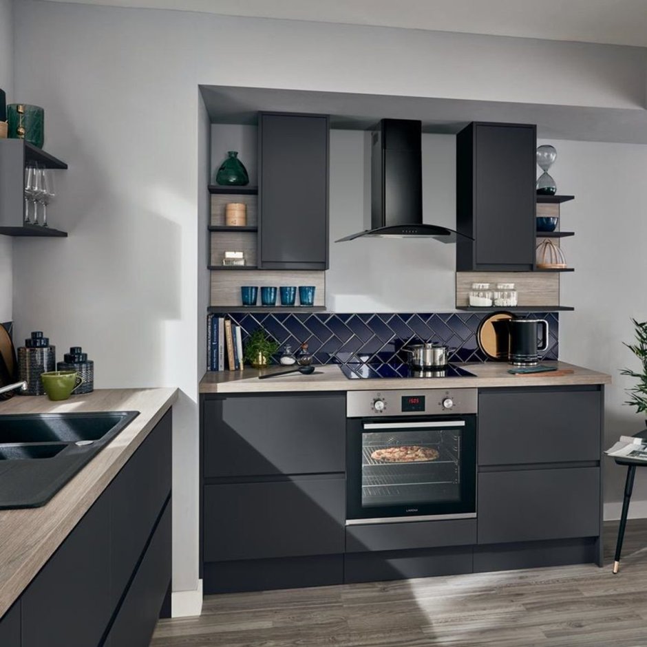 Кухонный гарнитур графит