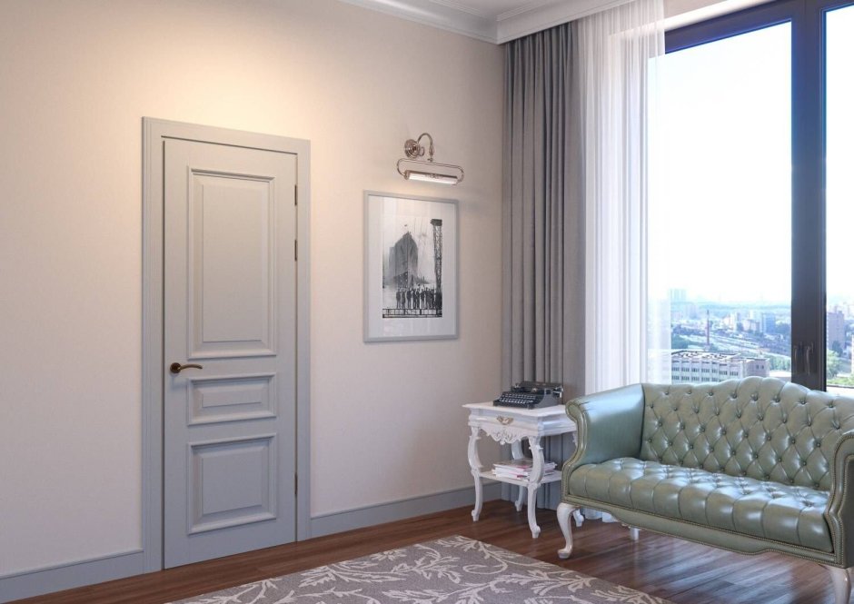 Серые двери в интерьере