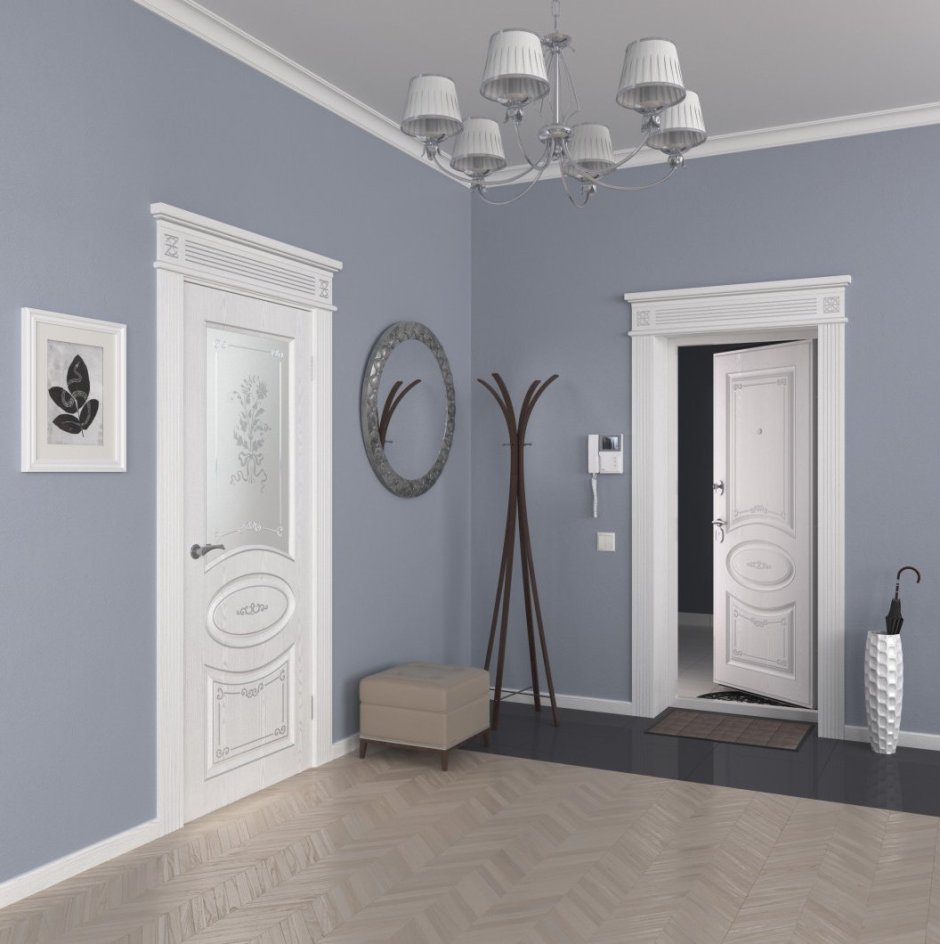 Белый плинтус в интерьере