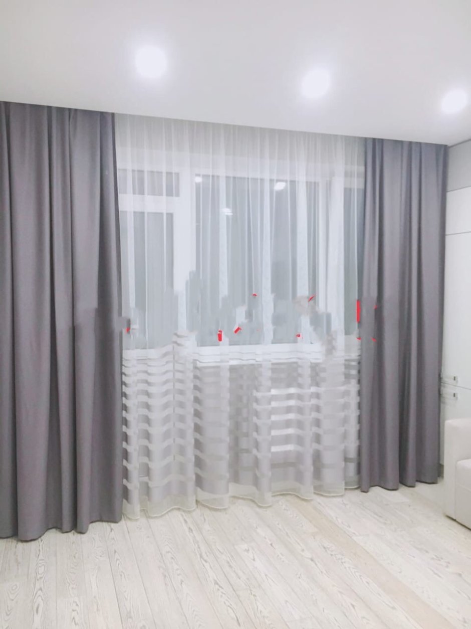 Тюль в гостиную в современном стиле