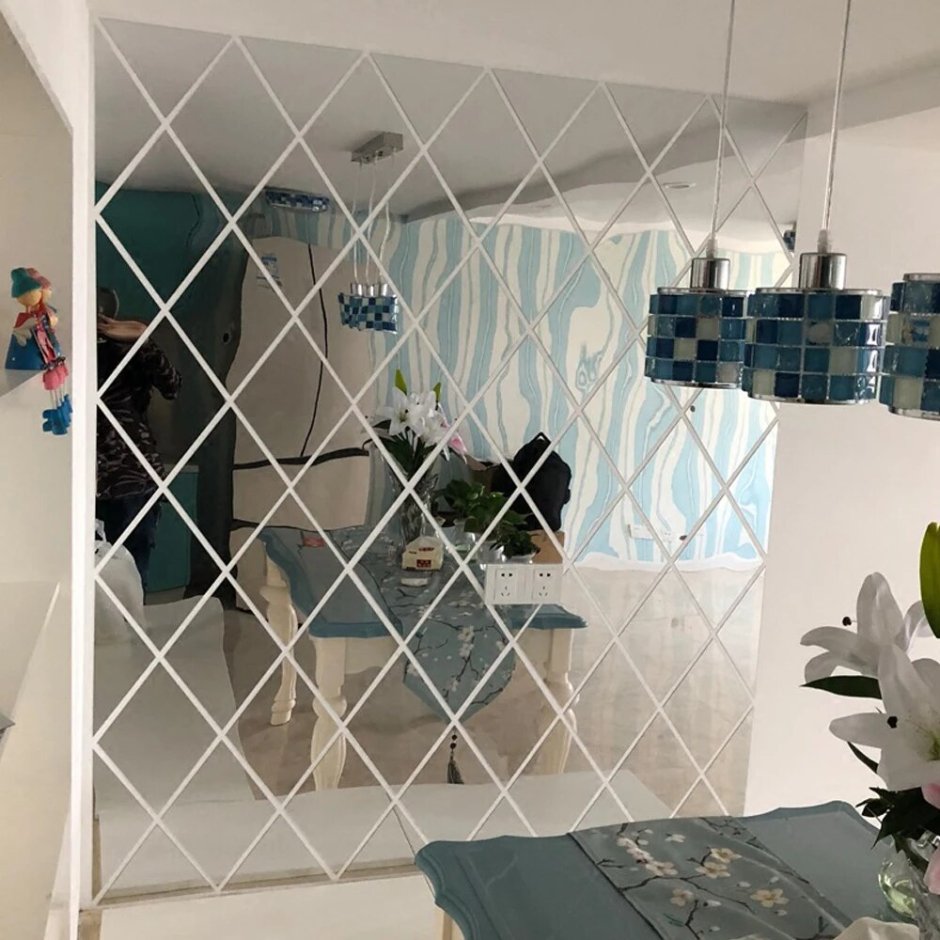 Зеркальное панно на стену