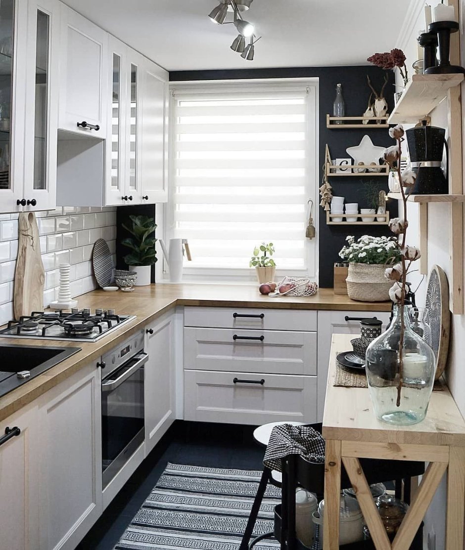 Интерьеры маленьких кухонь в современном стиле