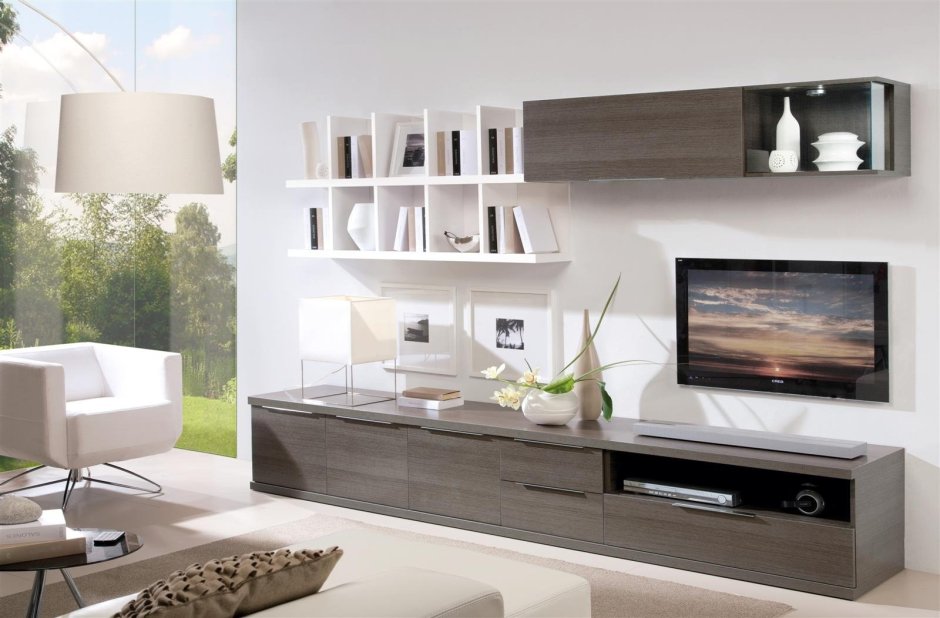 Модули для гостиной в современном стиле