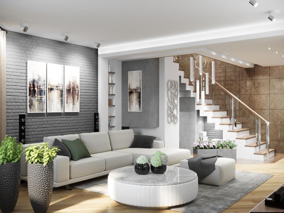 Светлый интерьер дома