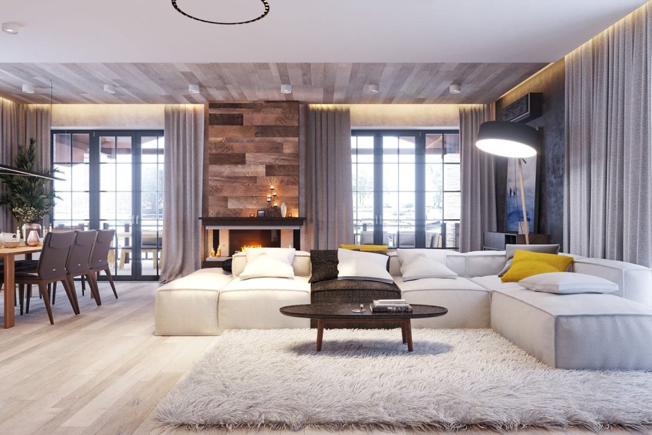 Современная гостиной в доме