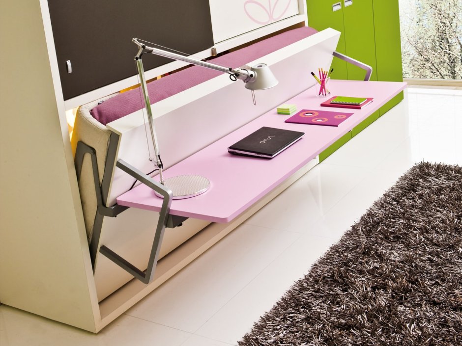 Откидная кровать со столом