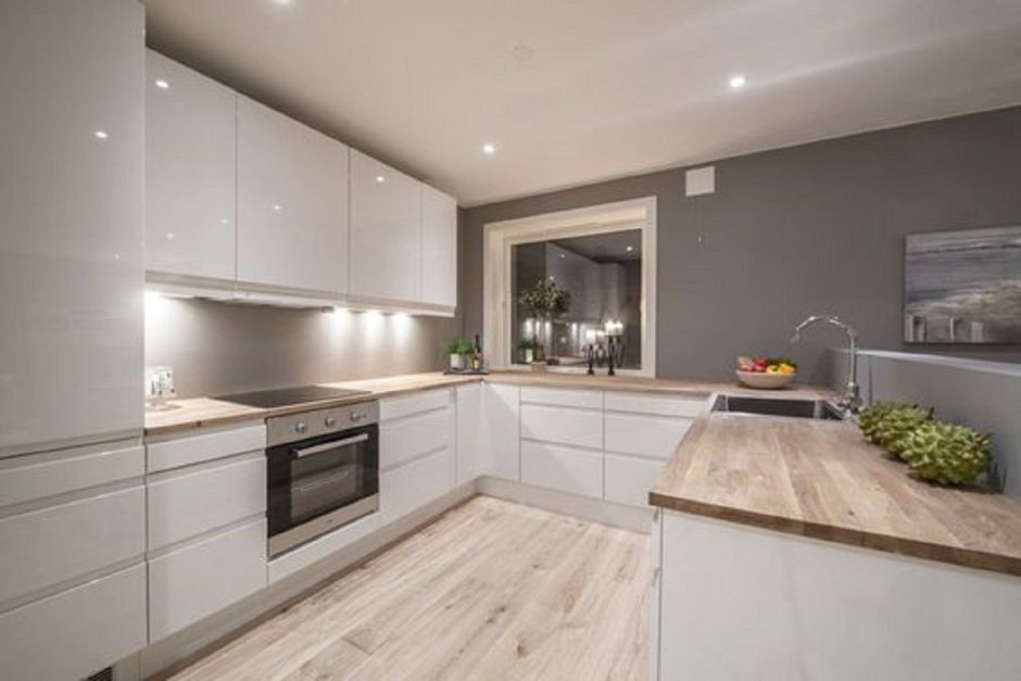 Светлые кухни в современном стиле