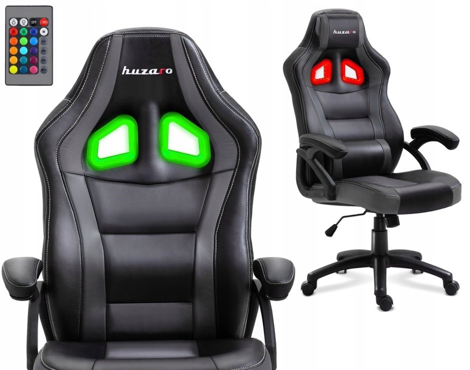 Игровое кресло с подсветкой HUZARO