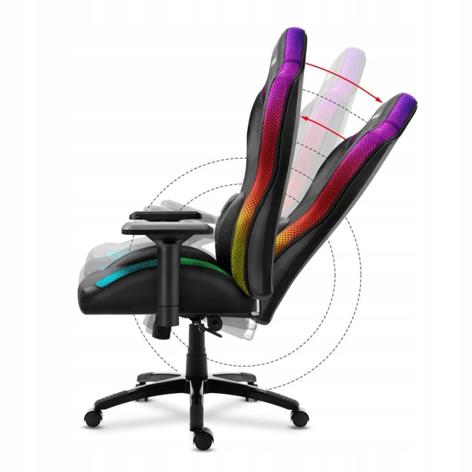 Игровое кресло GAMEPRO Hero RGB (GC-700_Black)