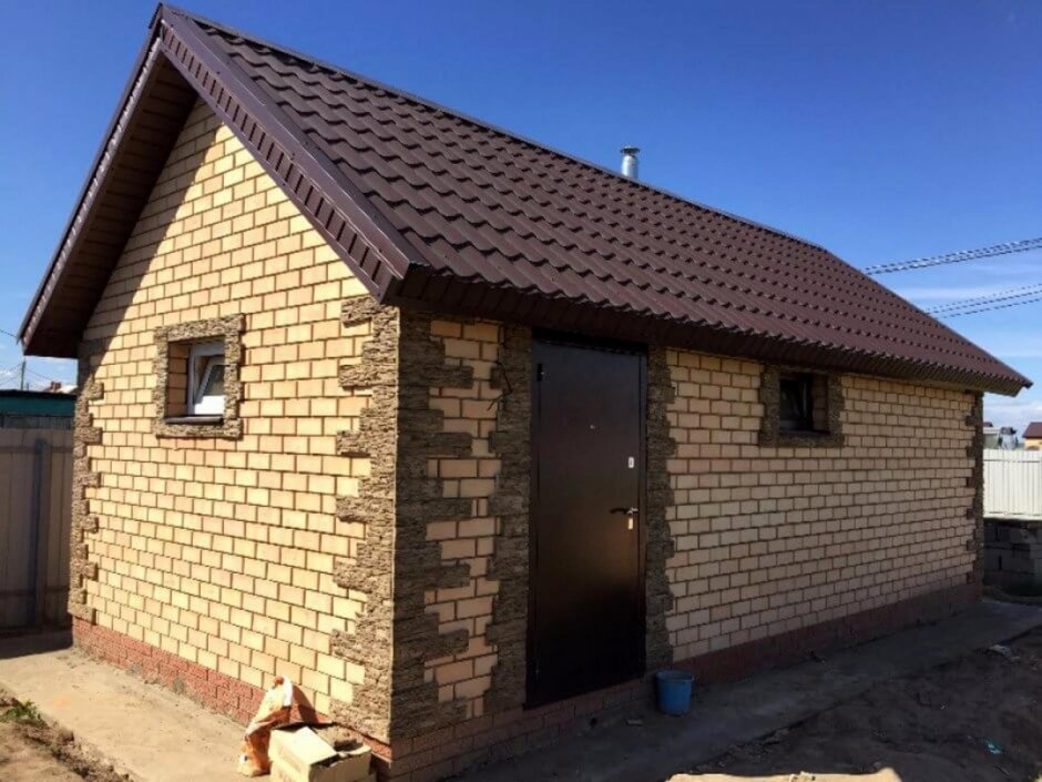 Кирпичная баня 3 на 5