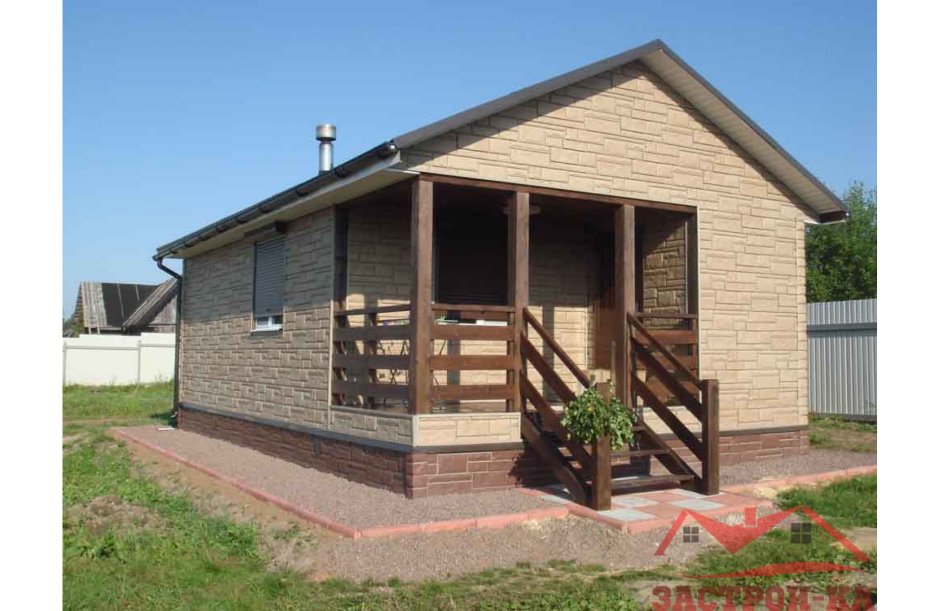 Баня на даче из кирпича