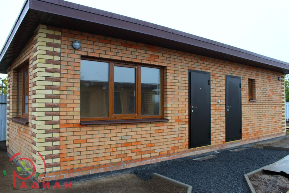 Баня из кирпича 3х4