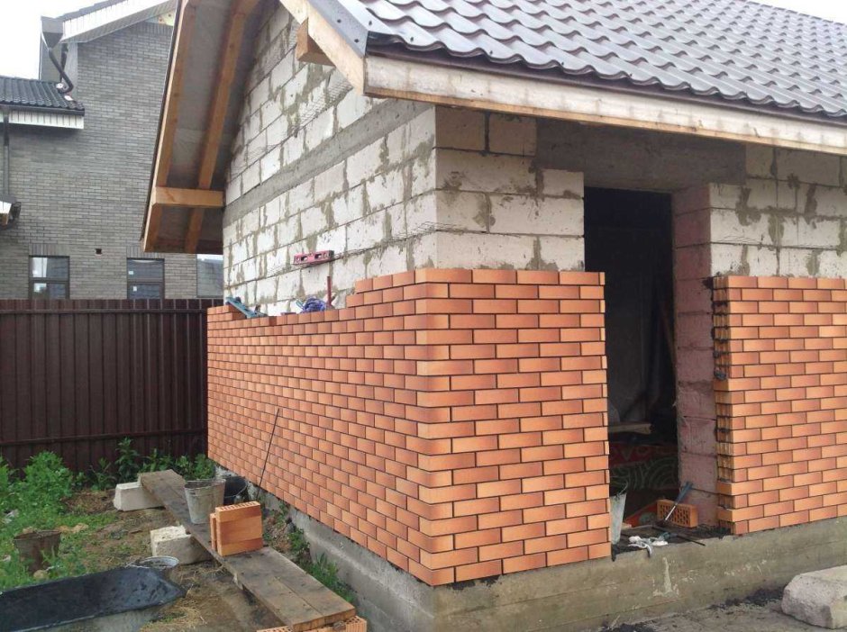 Баня из облицовочного кирпича