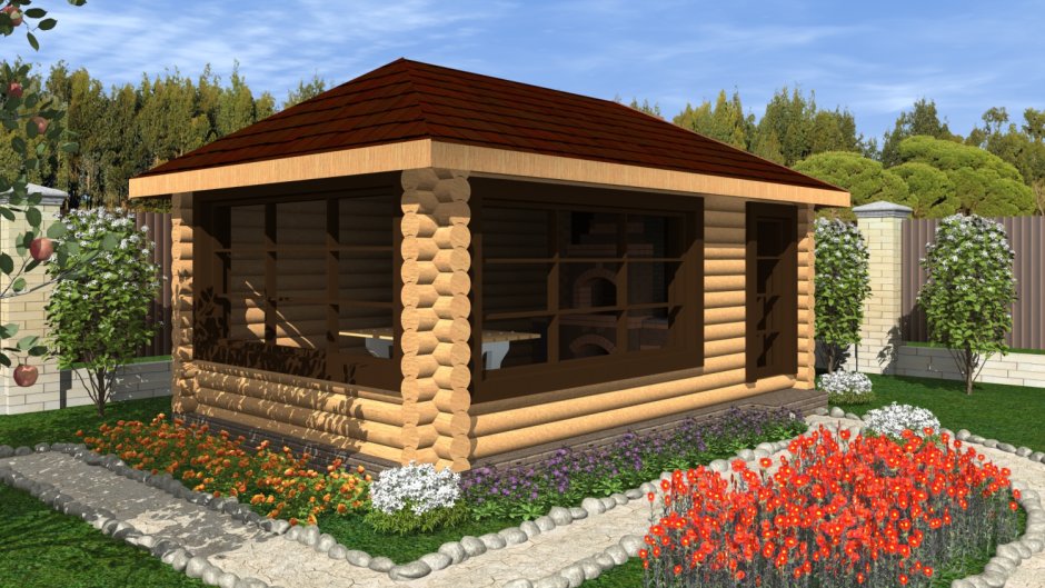 Терем беседка барбекю