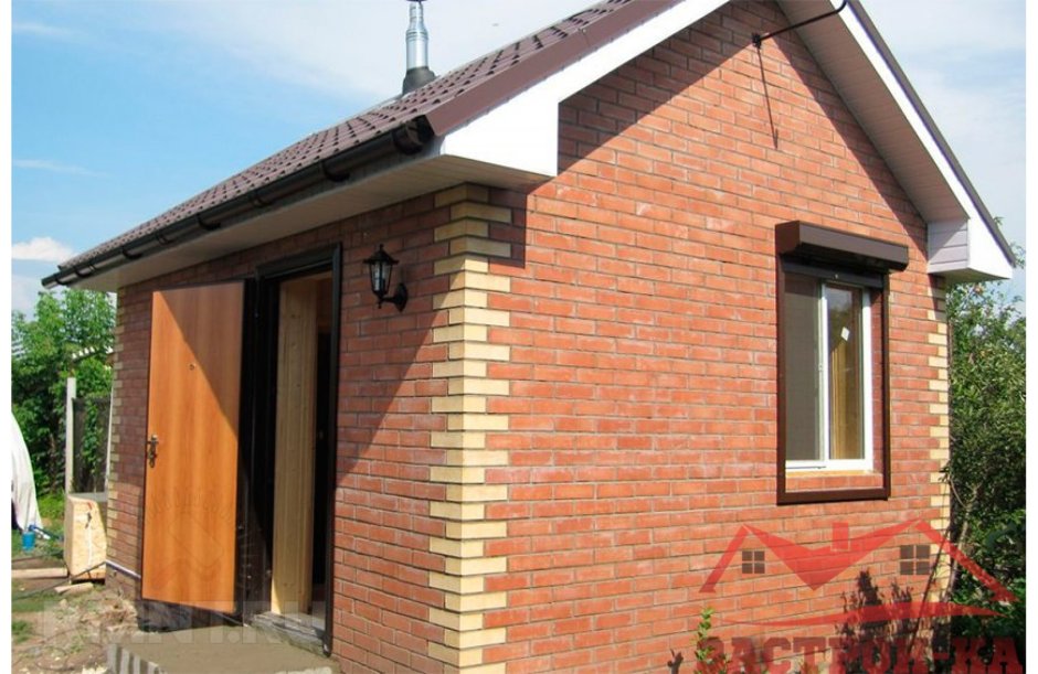Дачный домик из кирпича