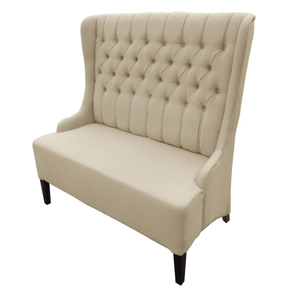 Барный диван с высокой спинкой на кухне