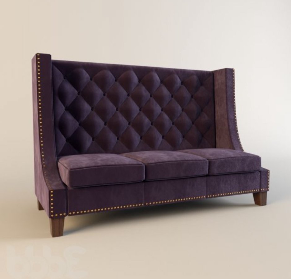 Диван с высокой спинкой