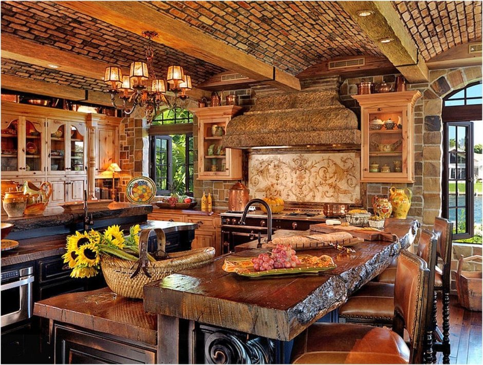 Рустиканский стиль интерьер