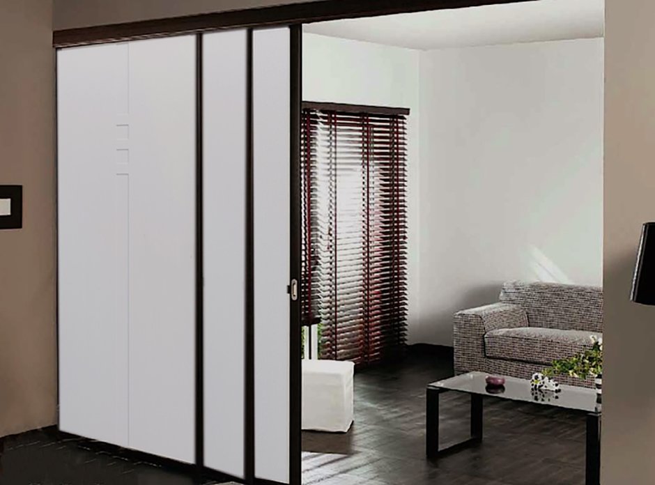 Раздвижные перегородки для зонирования пространства