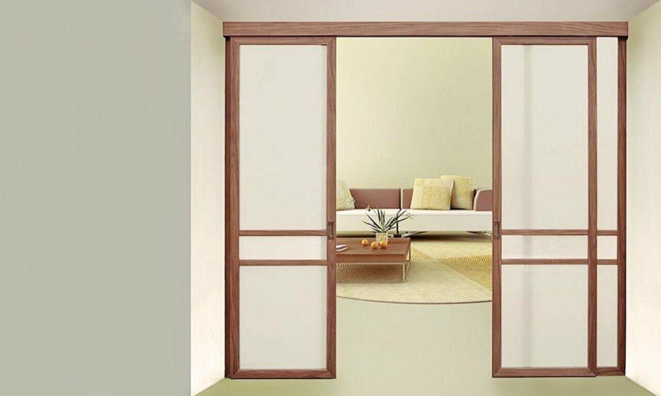 Межкомнатная перегородка раздвижная четырехстворчатая