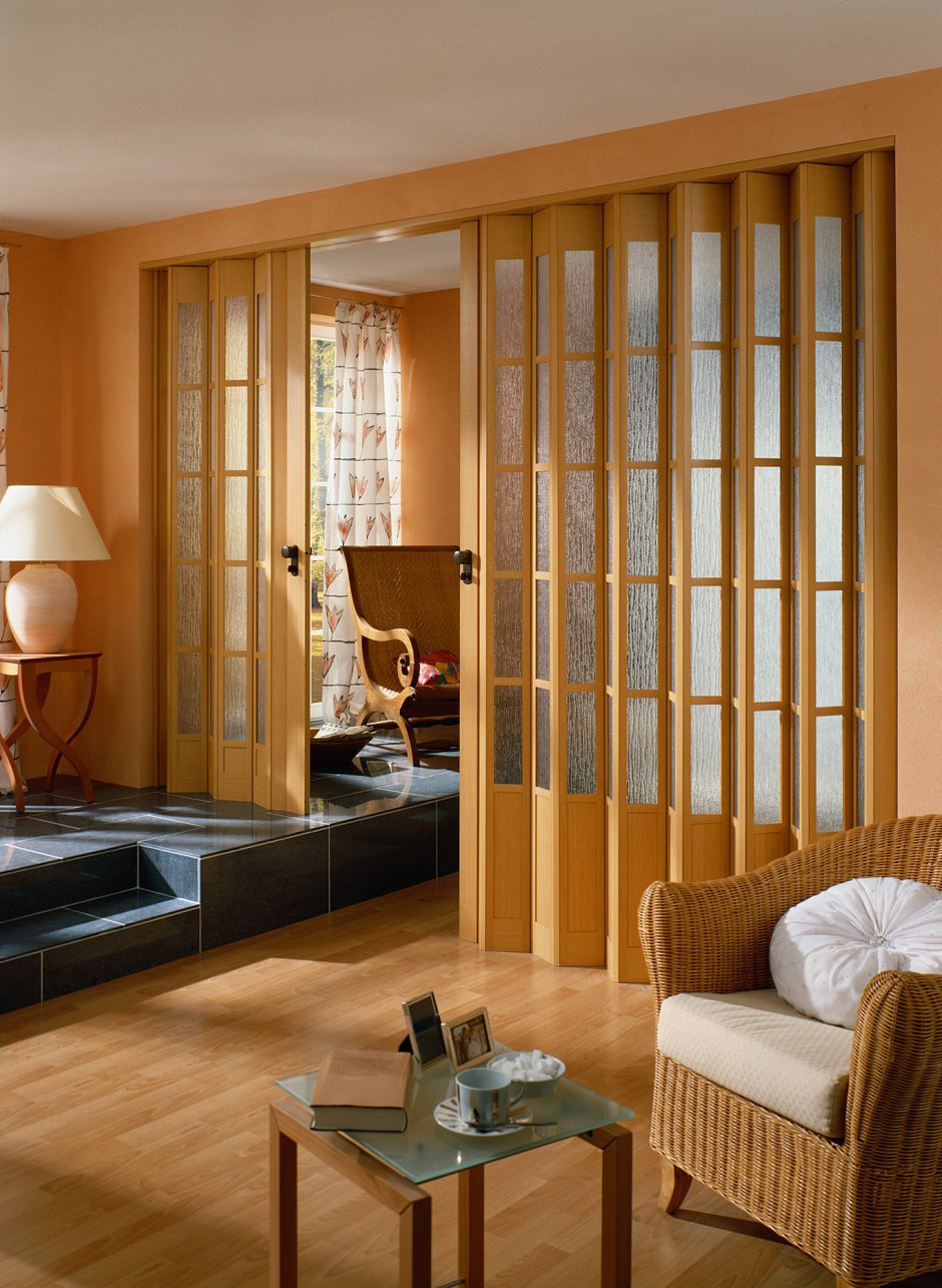 Сдвижные перегородки межкомнатные гармошка