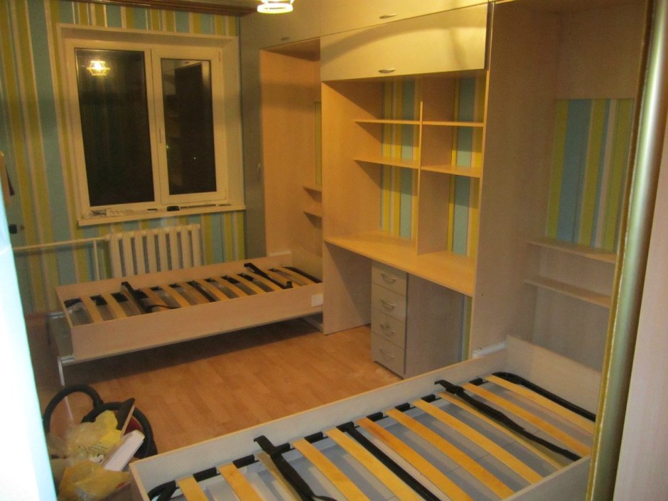 Кровать трансформер для двух мальчиков