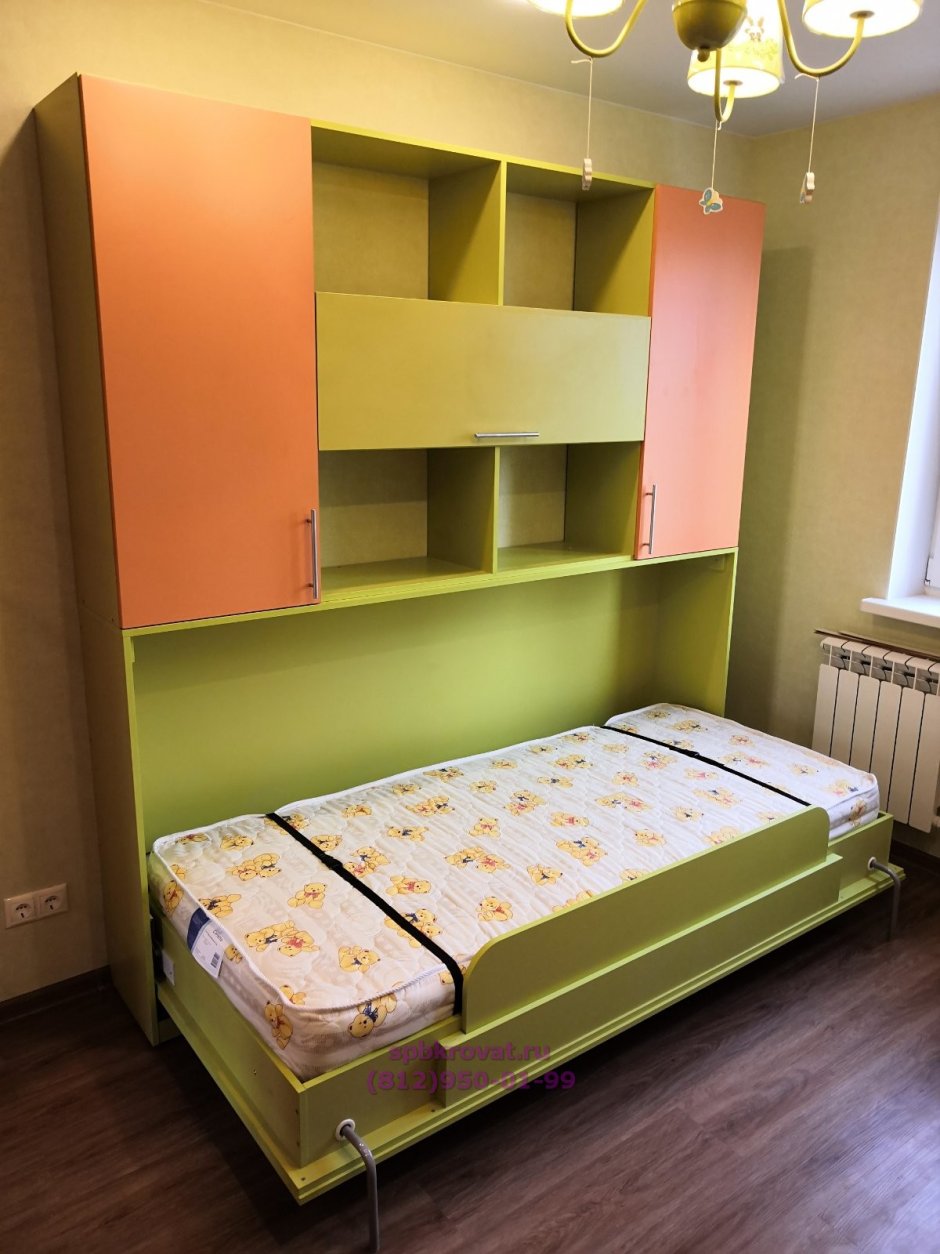 Кровать-трансформер для малогабаритной квартиры для двоих детей
