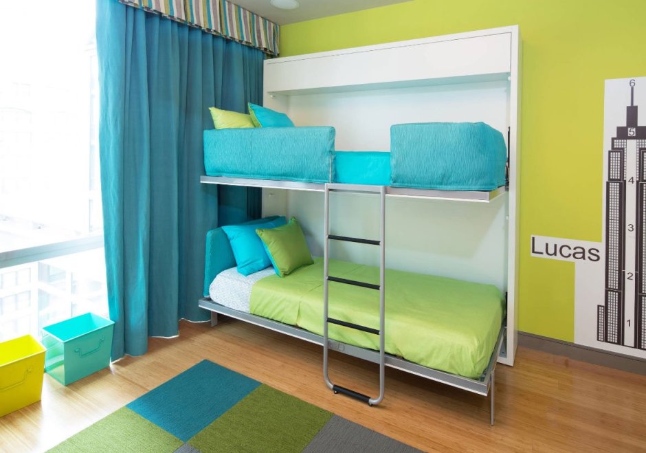 Откидные кровати для двоих детей