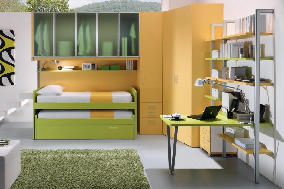 Кровать трансформер для двоих детей подростков