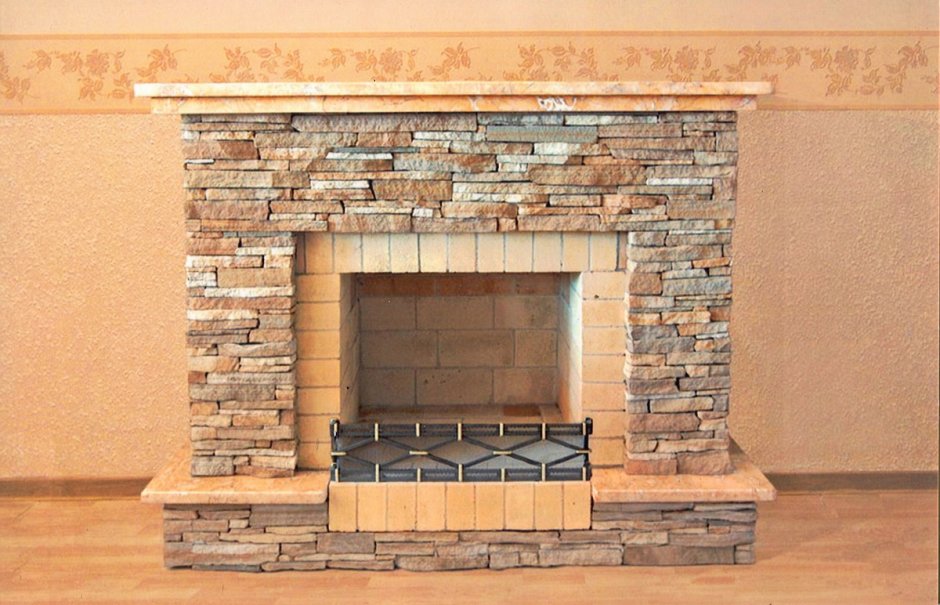 Камины облицовка декоративным камнем