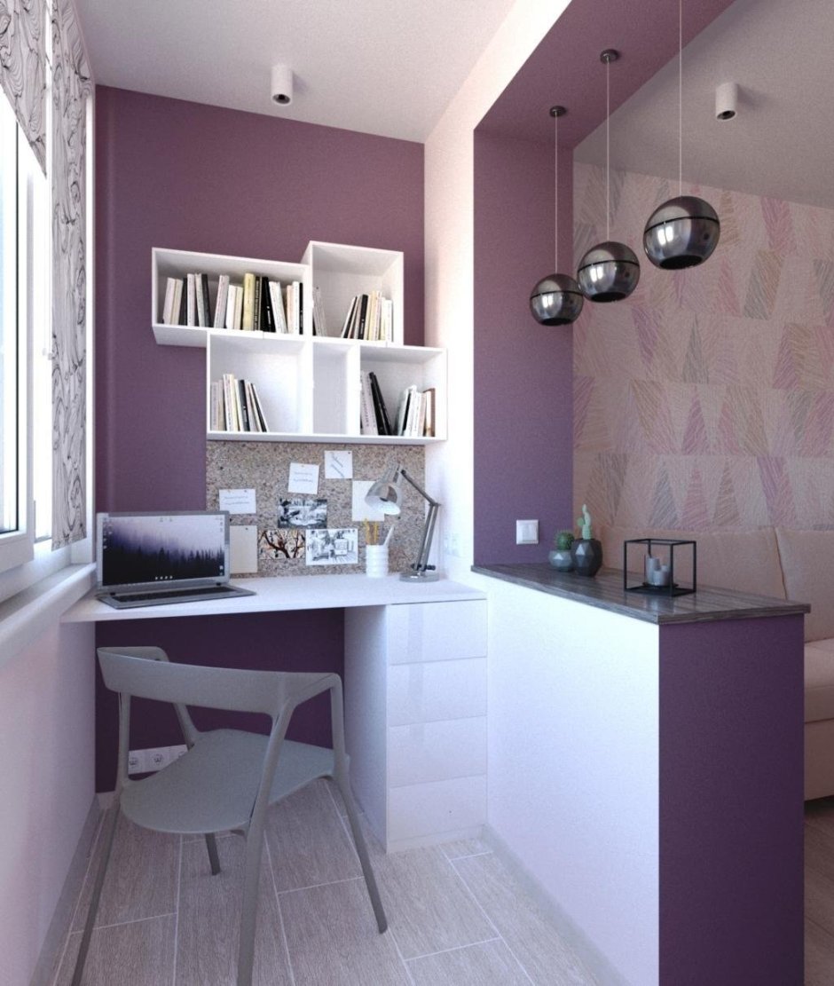 Балкон совмещенный с комнатой