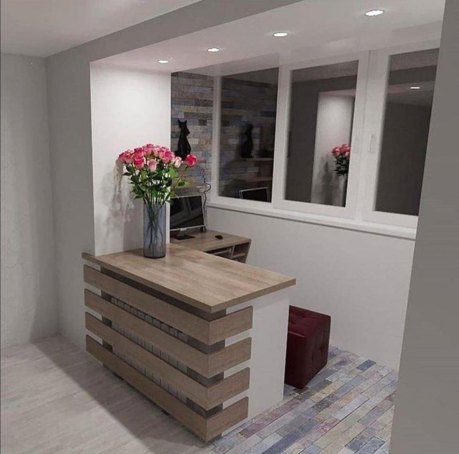 Вмещение балкона с комнатой