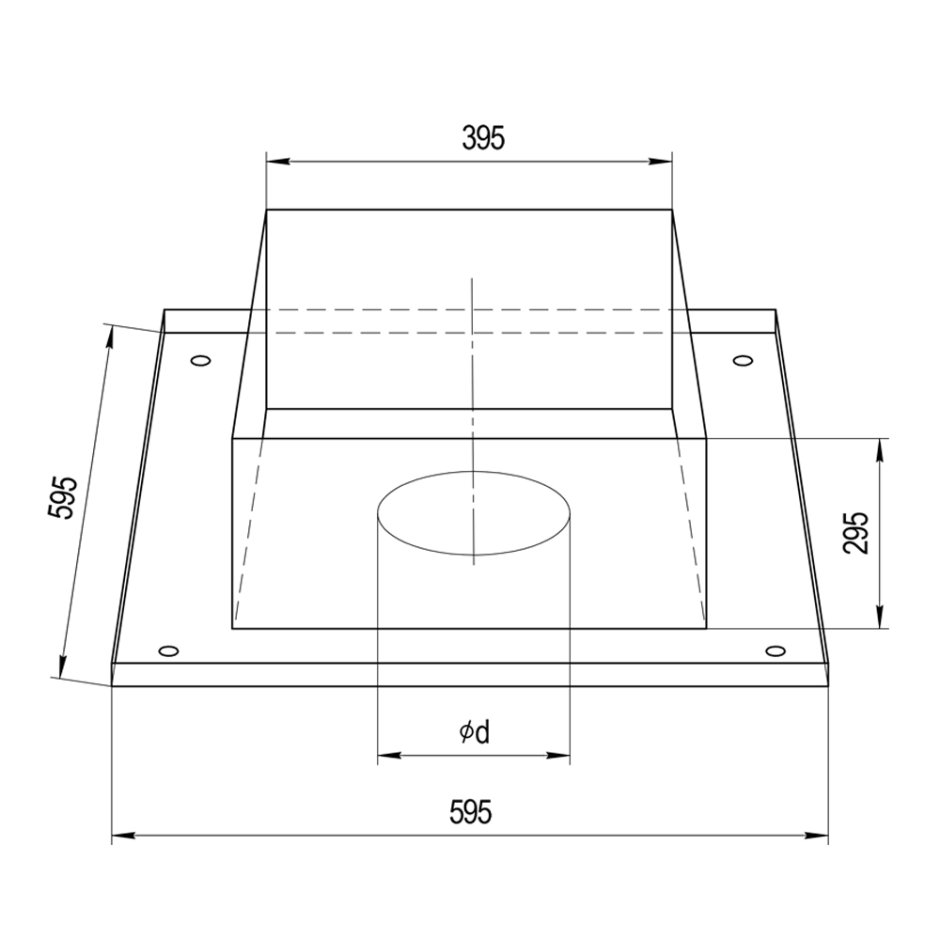 Потолочно-проходной узел ф 210 мм Феррум